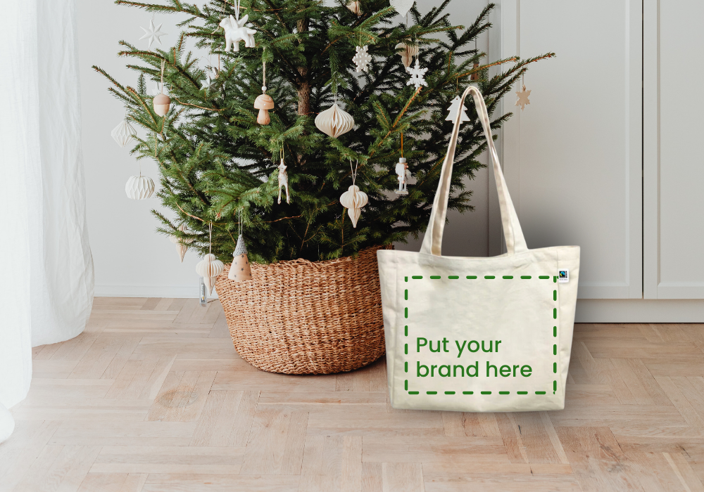 Stand out this Christmas with custom branded tote bags