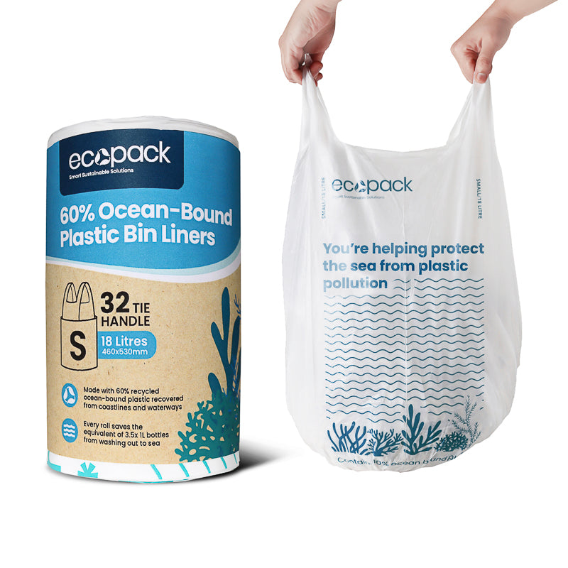 Ecopack 18L Small Recycled Plastic Bin Liners