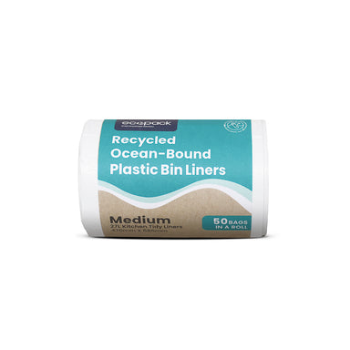Ecopack 27L Medium Recycled Plastic Bin Liners