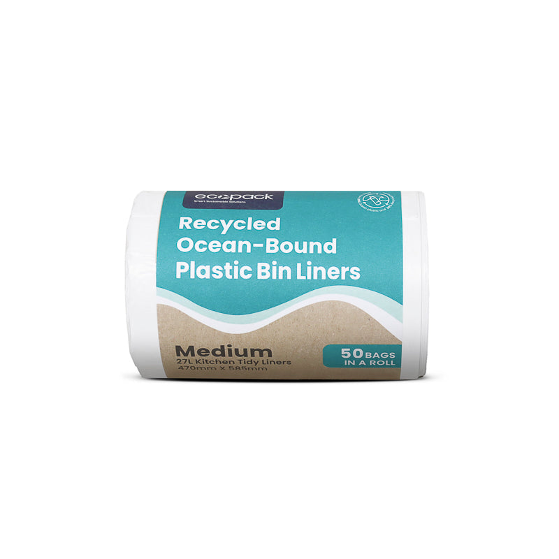 Ecopack 27L Medium Recycled Plastic Bin Liners