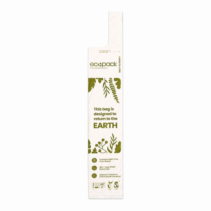 Ecopack 36L Large Compostable Bin Liners Top View