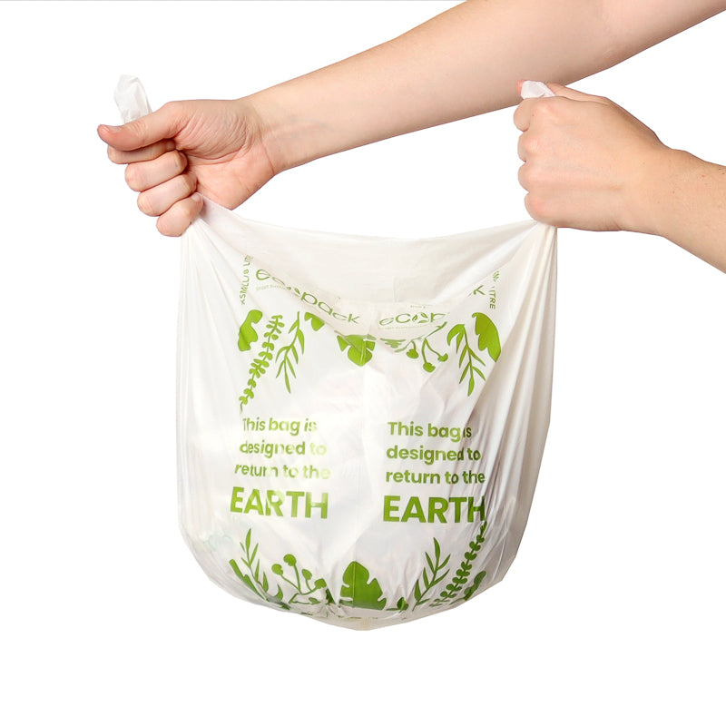 XS Compostable Bin Liner Wave Top Handle