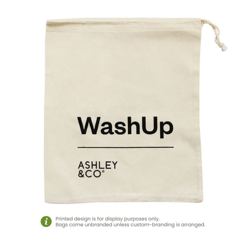 Ecobags Large Natural Calico Drawstring Bag