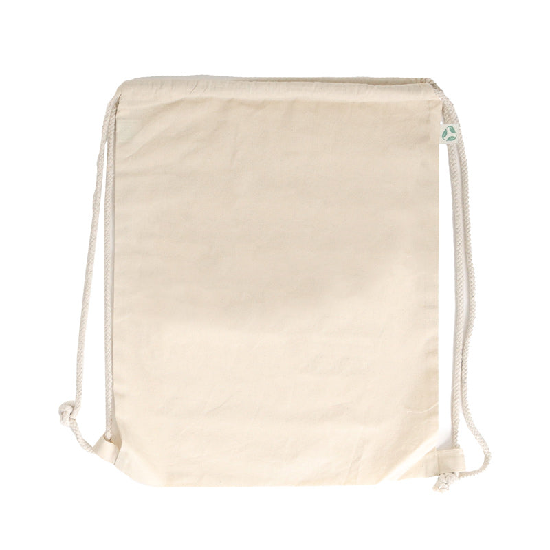 Ecobags Natural Calico Drawstring Backpack/Sling Bag