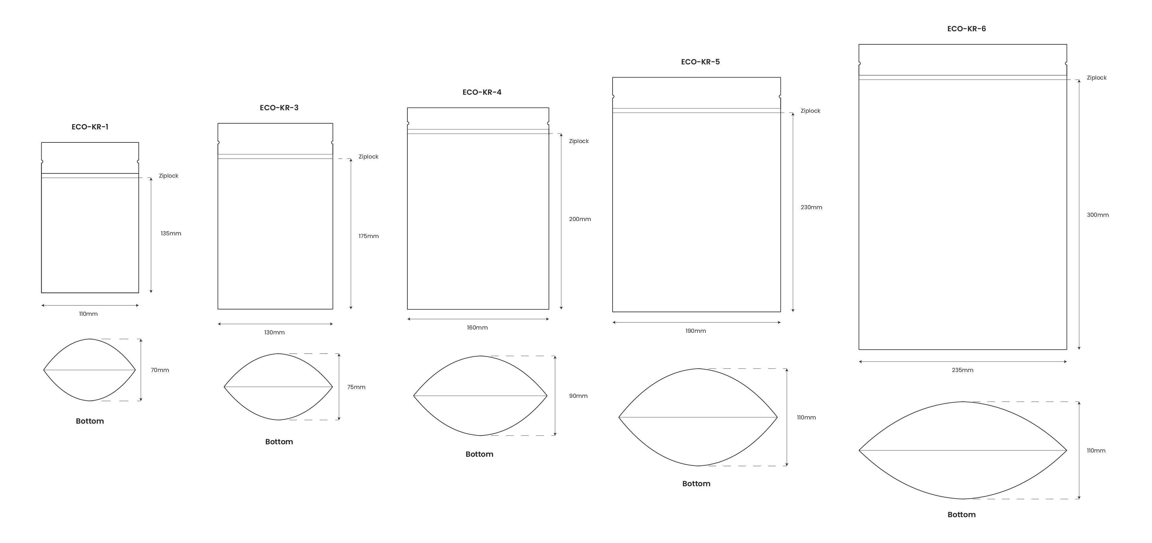 Ecopack Compostable Resealable Stand-Up Kraft Paper Pouches (1 Pack/50 Pouches)