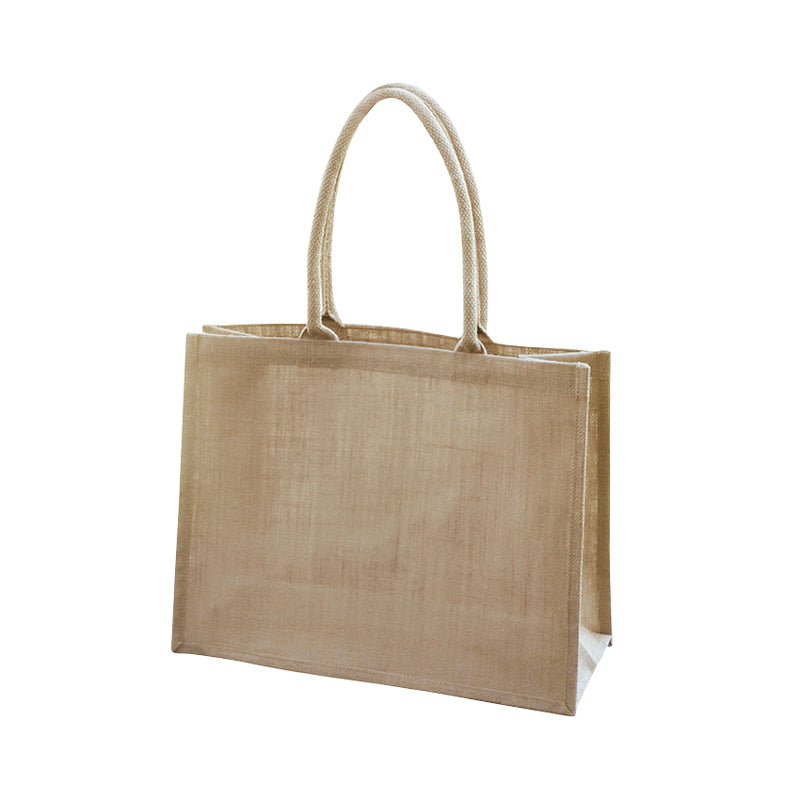 EJ-203 Unlined Natural Jute Shopping Bag