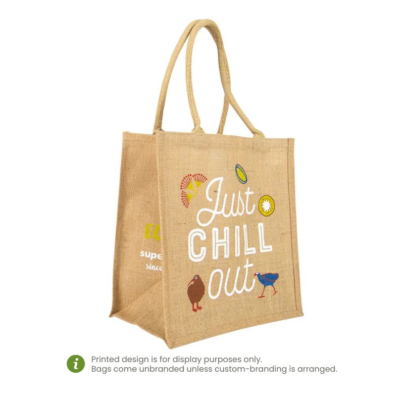 Ecobags Natural Jute Reusable Grocery Bag