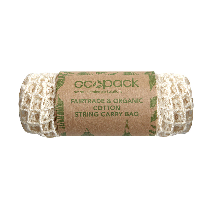 Ecobags Fairtrade & Organic Cotton String Bag with Short Handle