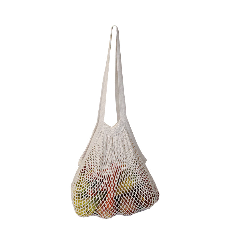 EC-32 Fairtrade & Organic Cotton String Bag with Long Handle