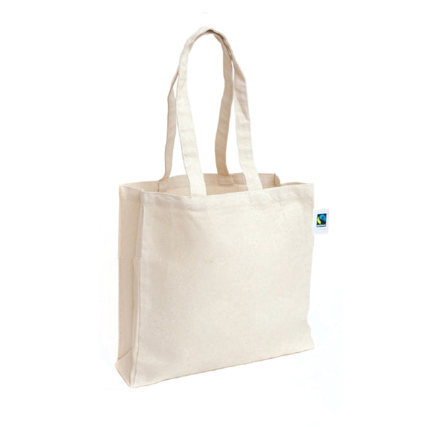 EC-51 Fairtrade Organic Calico Cotton Tote Bag