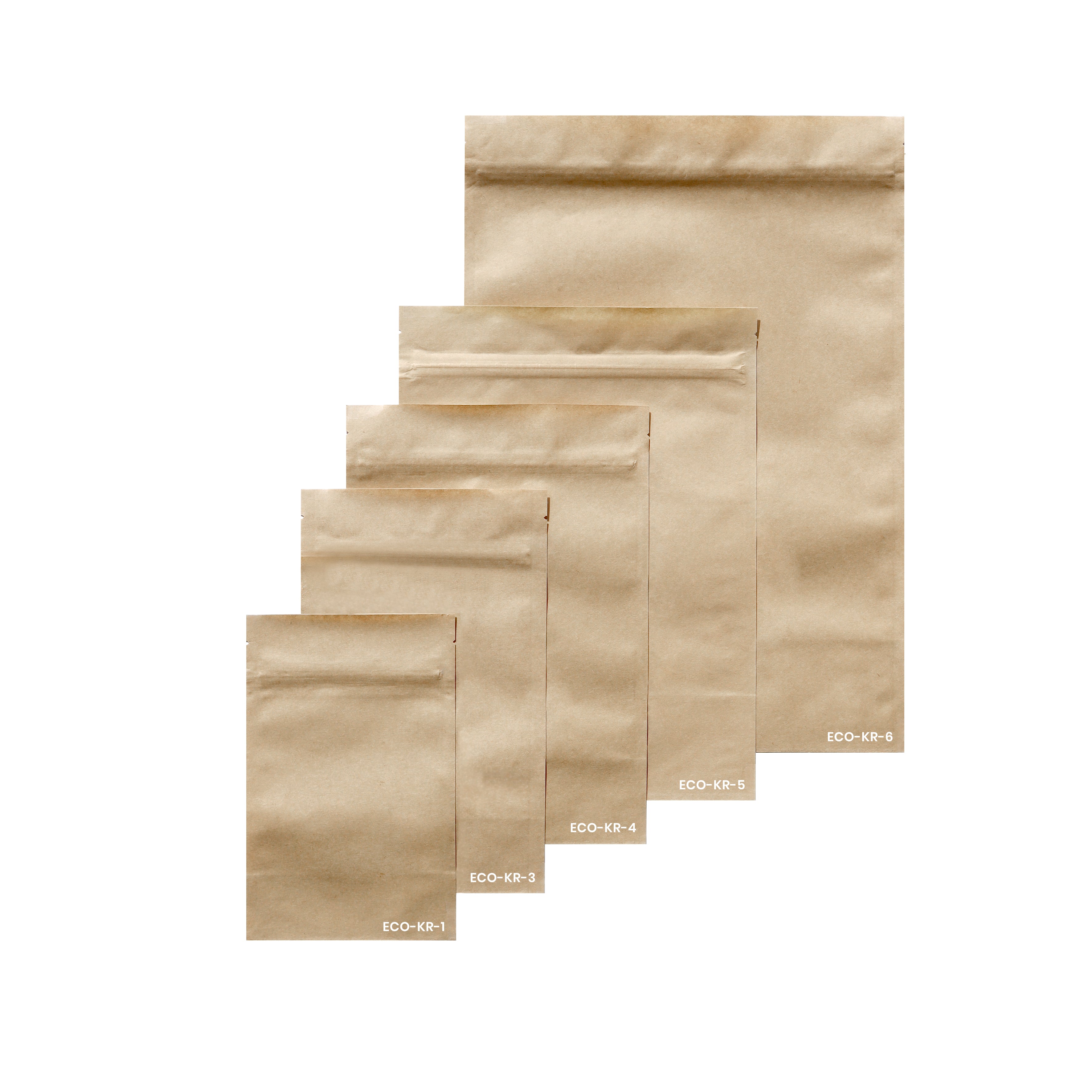 Home Compostable Resealable Stand-Up Kraft Paper Pouches - Sample Request
