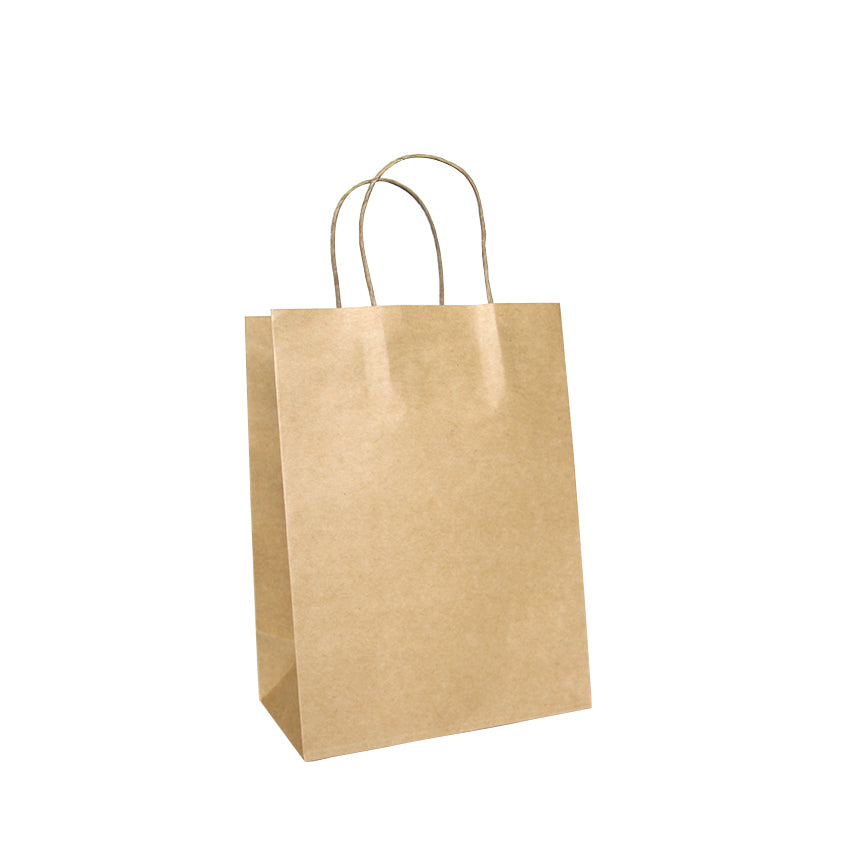 Ecopack Small Twisted Handle Paper Bags (1 Pack/25 Bags)