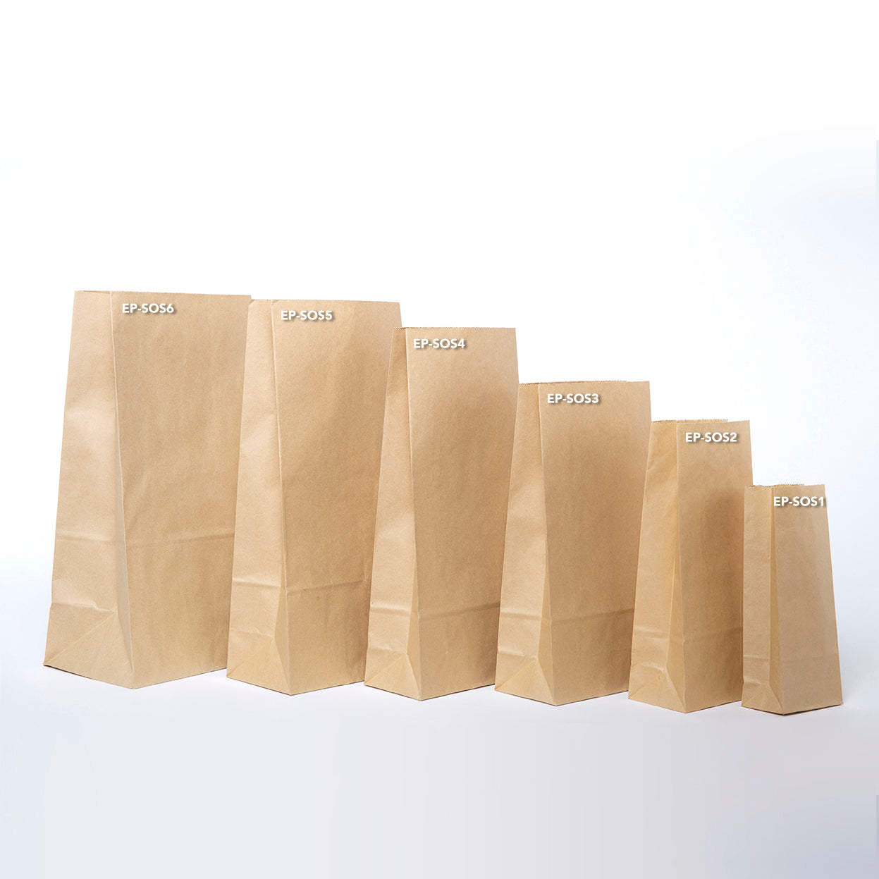 EP-SOS3 Small Lightweight Paper Bags - Set of 50
