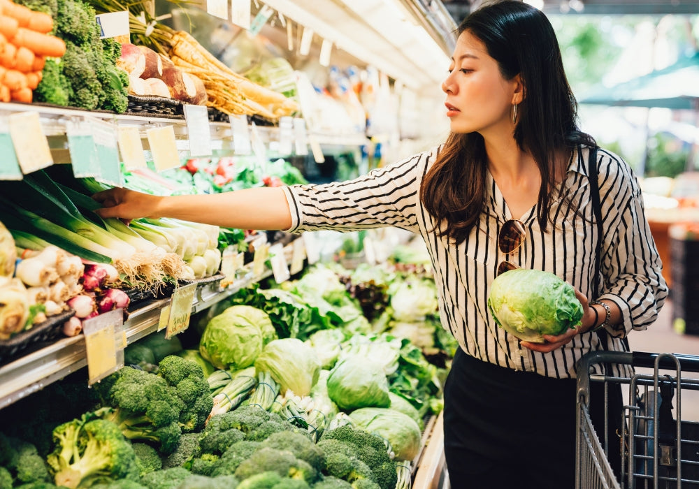 Reusable bags for fresh produce shopping