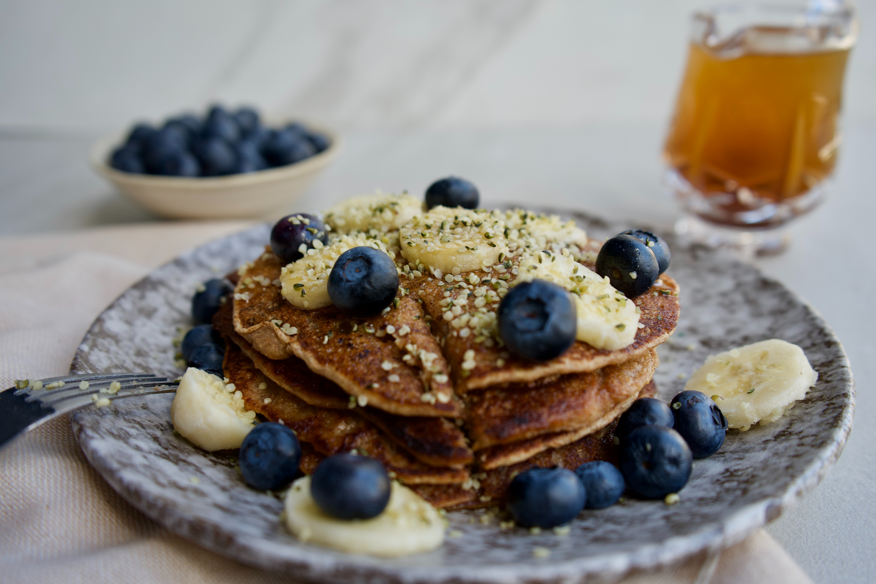 Plant based pancakes don't have to be plain!
