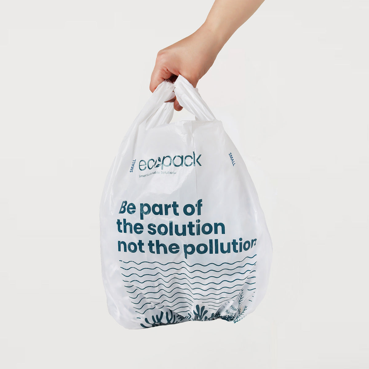Ecopack 11l recycled plastic bin liners bag