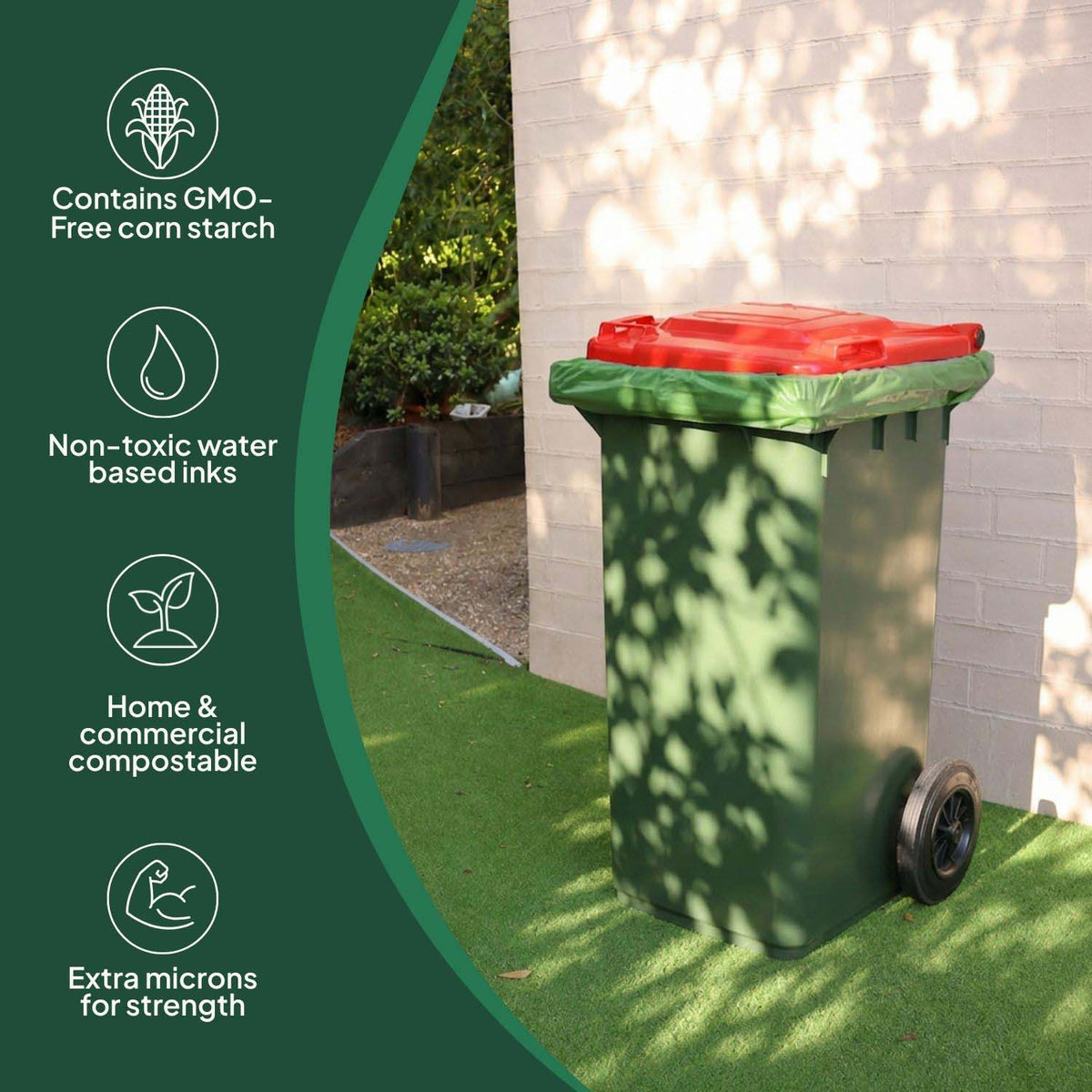 Ecopack 120L Compostable Wheelie Bin Liners Overview