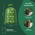 Ecopack 120L Compostable Wheelie Bin Liners Size