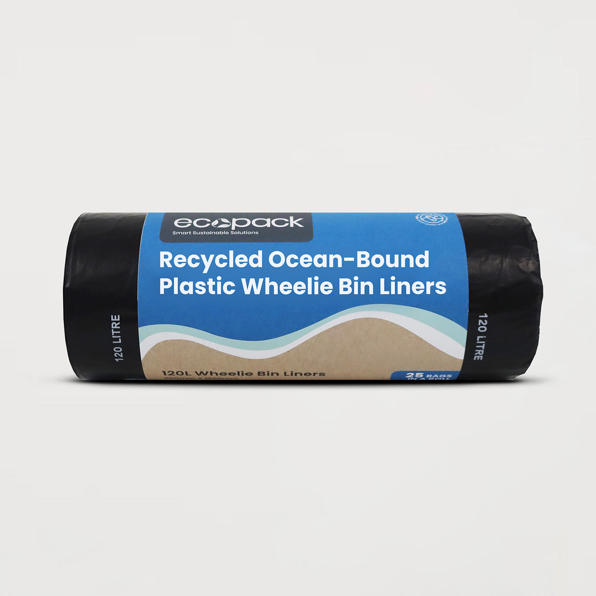 Ecopack 120L XL Recycled Plastic Wheelie Bin Liners