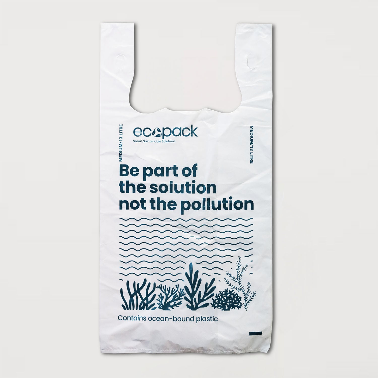Ecopack 13l recycled plastic bin liners