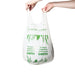 Hands holding Ecopack 18L compostable bin liners with tie handle