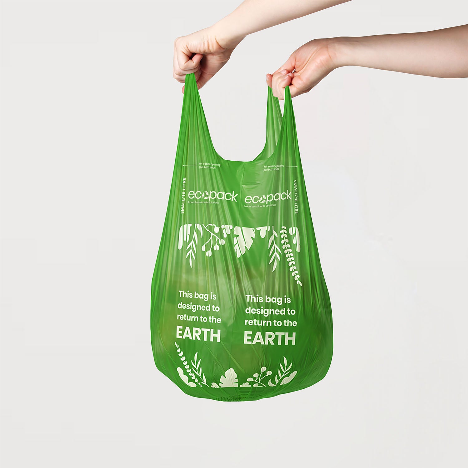 Ecopack 18L Compostable Green Bin Liners Dispenser Box Bag