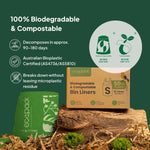 Ecopack 18L Compostable Green Bin Liners Dispenser Box Certified Home & Commercial Compostable