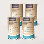Ecopack 18L Small Recycled Plastic Bin Liners 4 Rolls Bundle