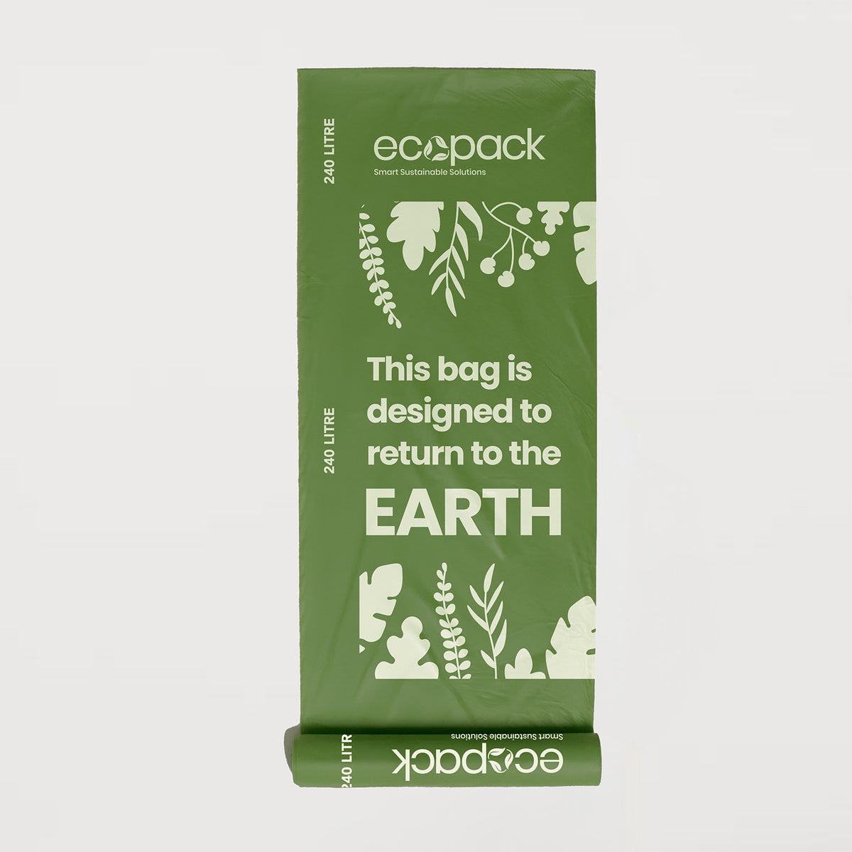 Ecopack 240L Wheelie Green Compostable Bin Liners Bag