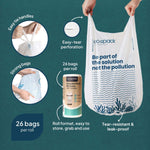Ecopack 27 Recycled Plastic Bin Liners with Handle Features