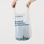 Ecopack 27L Recycled Plastic Bin Liners with Tie Handle Bag