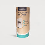 Ecopack 30L White Recycled Plastic Bin Liners
