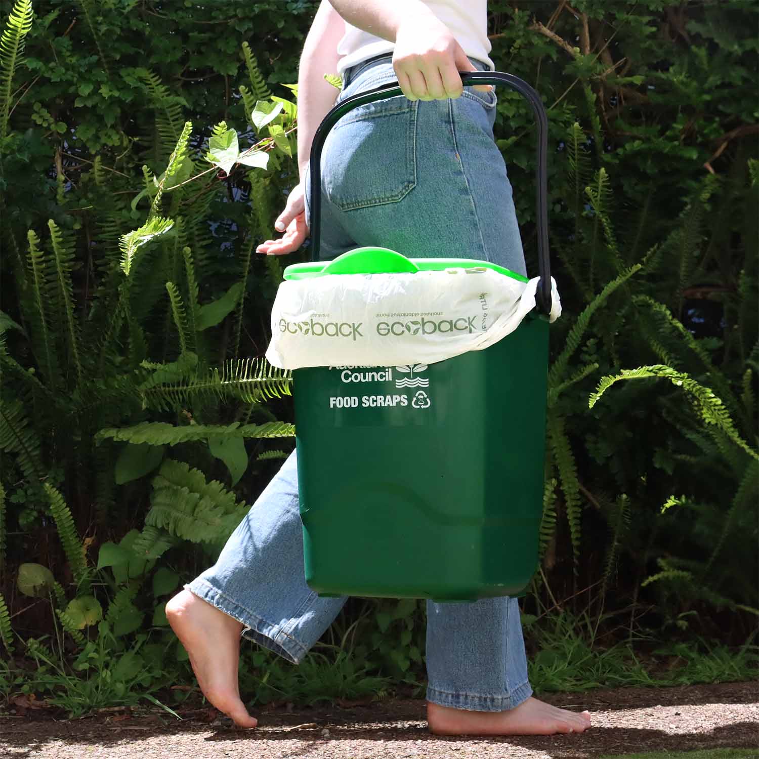 Large Compostable Bin Liner in council bin