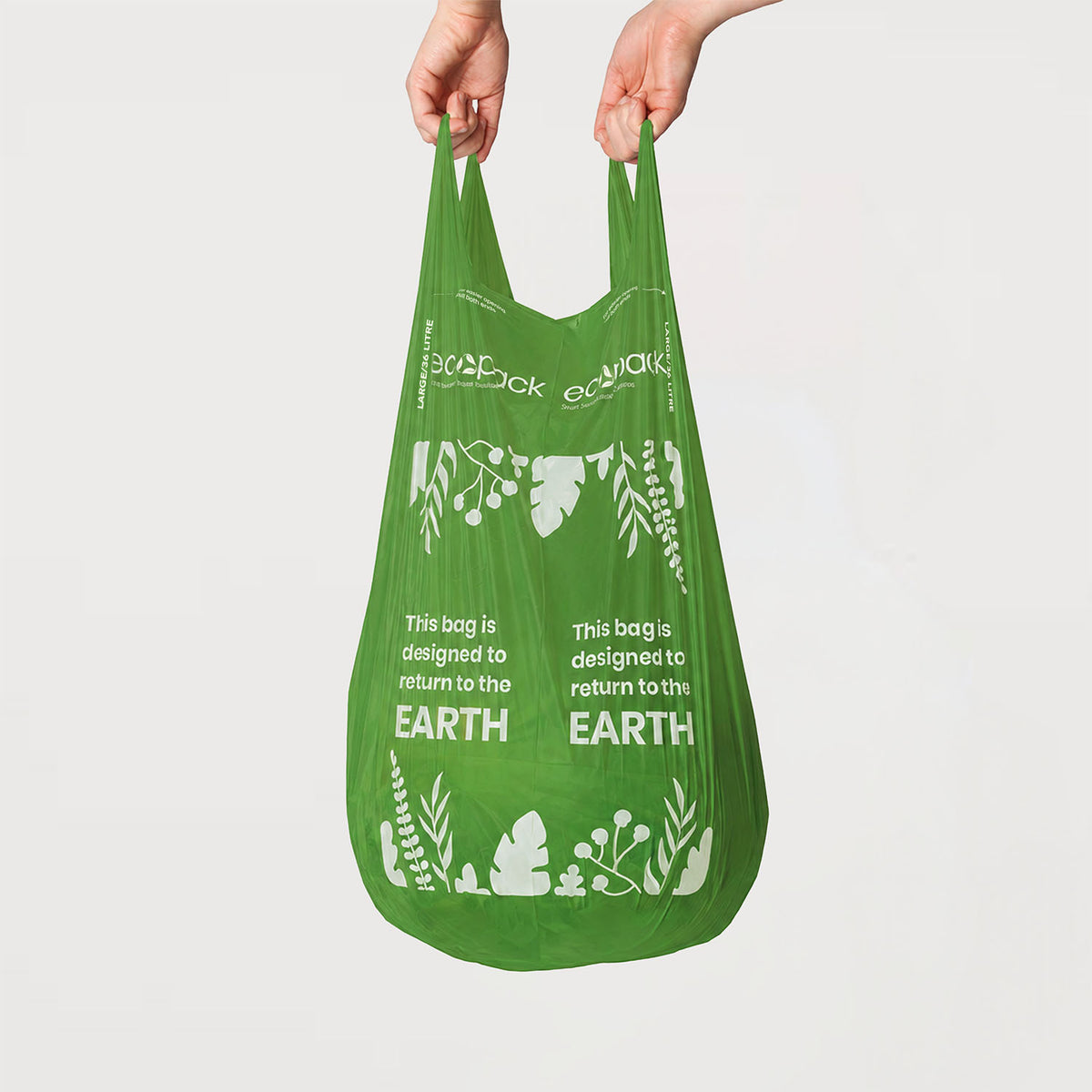 Ecopack 36L Compostable Green Bin Liners Dispenser Box Bag