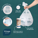 Ecopack 36L recycled plastic bin liners large size features