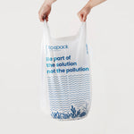 Ecopack 36L Large Recycled Plastic Bin Liners with Tie Handles Bag