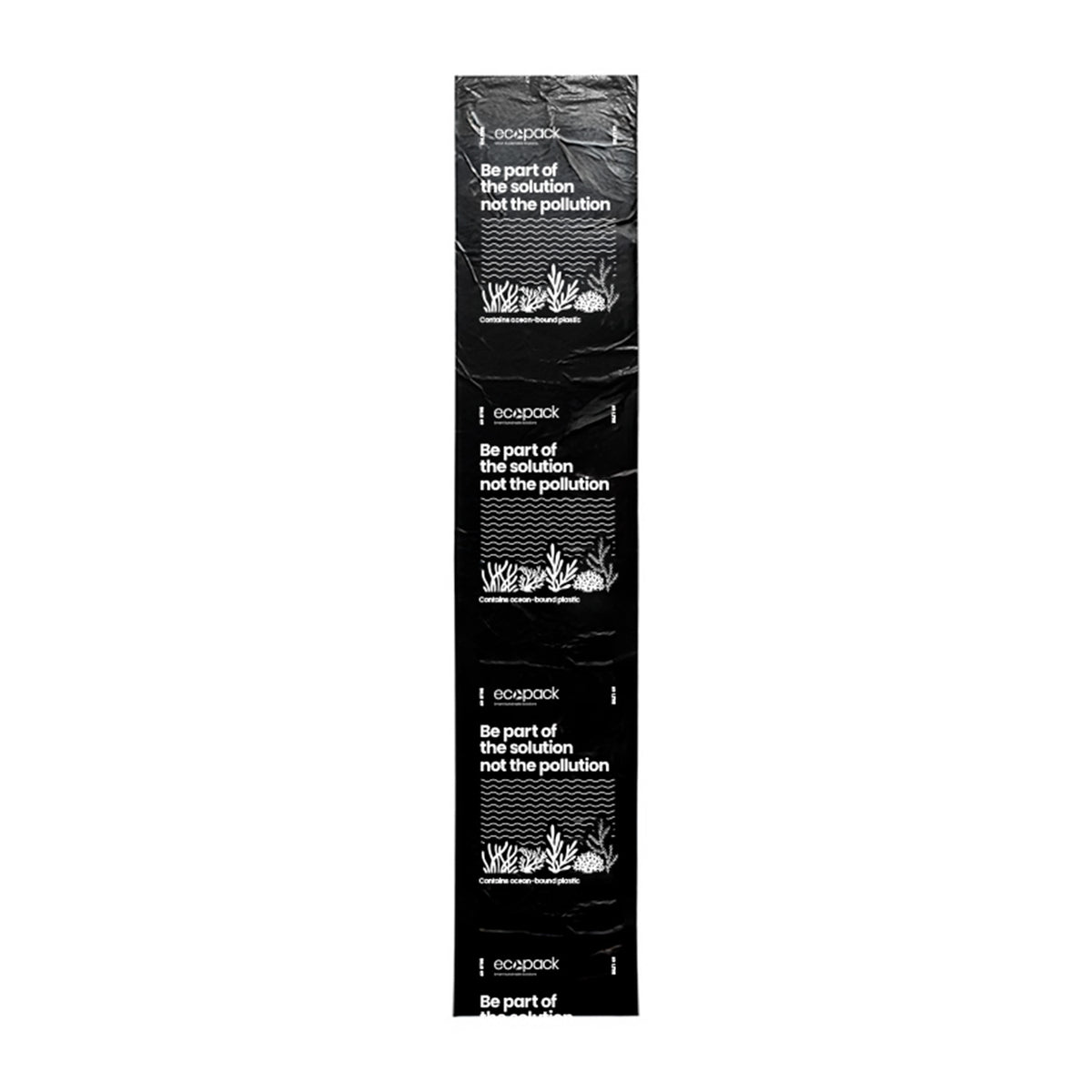 Ecopack 60L Recycled Plastic Bin Liners with String Tie Bag