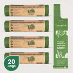 Ecopack 60L Compostable Bin Liners Roll 