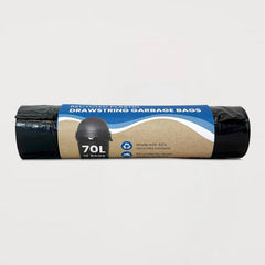 Ecopack 70L XL Recycled Plastic Drawstring Garbage Bags
