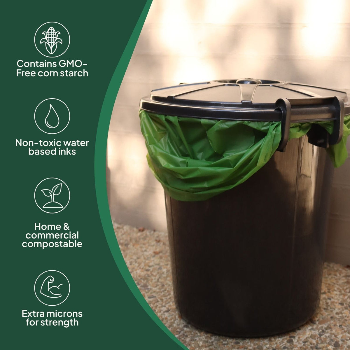 Ecopack 80L Compostable Bin Liners Roll Overview