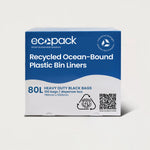 Ecopack 80L Recycled Plastic Bin Liners in Dispenser Box