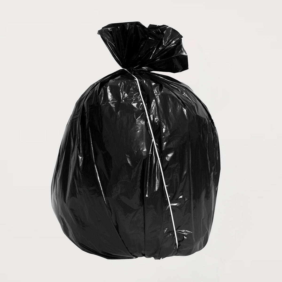 Ecopack 80L XL Recycled Plastic Garbage Bag With String Tie