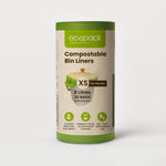 Ecopack 8L Green Compostable Bin Liners with Tie Handles
