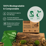 Ecopack 18L Compostable Green Bin Liners Dispenser Box Certified Home & Commercial Compostable