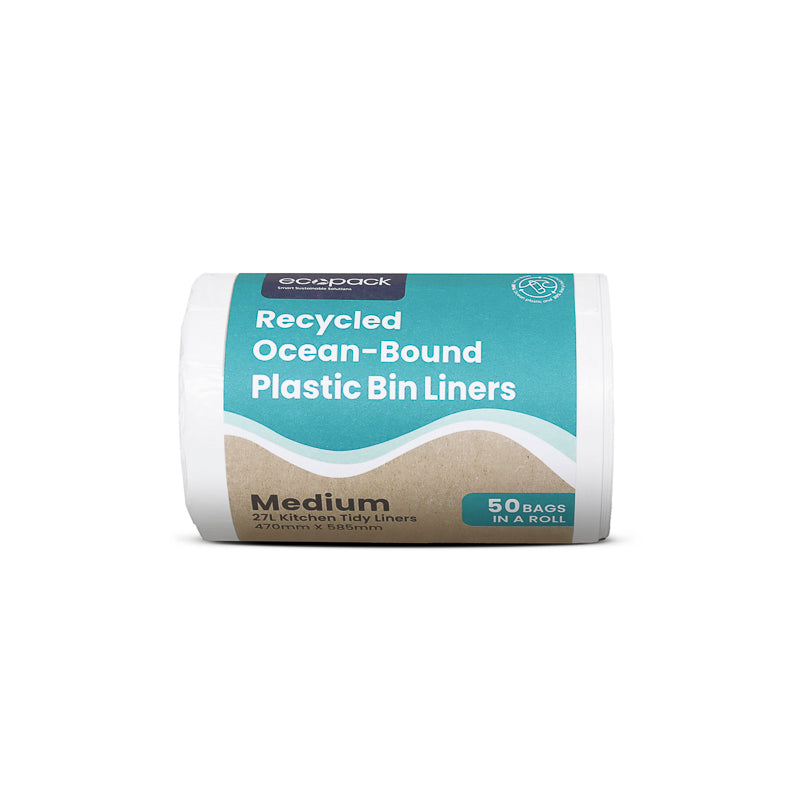 OC-5527 Medium Ocean-Bound Plastic/Recycled 27L Bin Liners