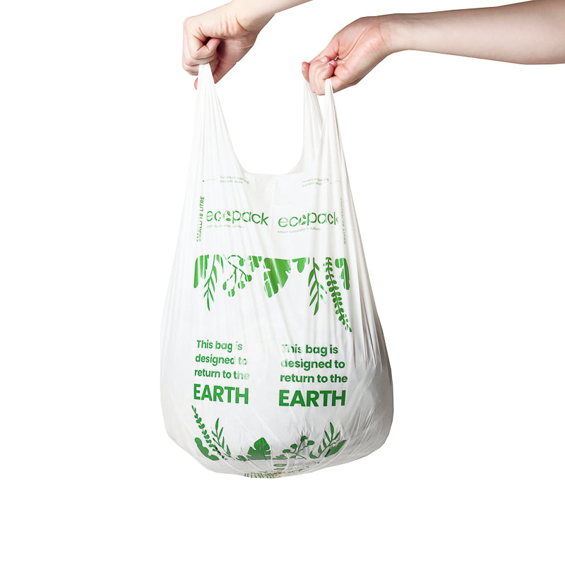 Ecopack 18L Small Compostable Bin Liners (1 Roll/20 Bags) — Ecobags NZ