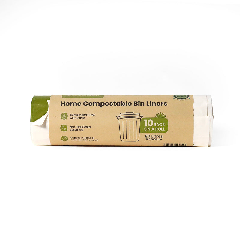 ED-2080 80L Compostable Garbage Bin Liners - Roll of 10