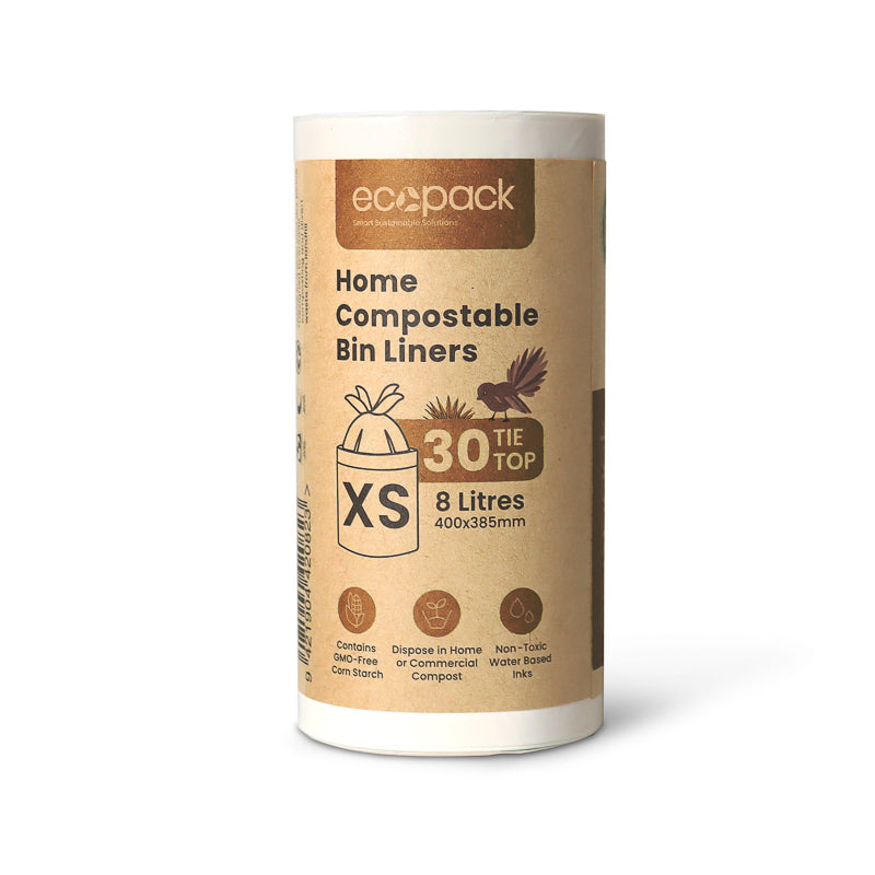 ED-2000-S 8L Compostable Caddy Liners - 4 Rolls of 30