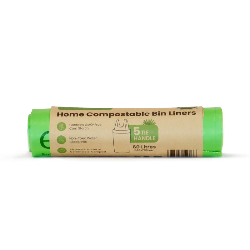 Ecopack 60L XL Compostable Garbage Bags Roll