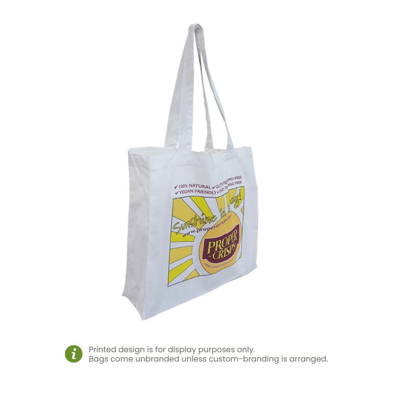 Ecobags Natural Calico Tote Bag with Gusset